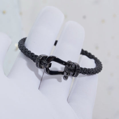 [Select]FORCE LARGE SERIES HORSESHOE BLACK SAMURAI BRACELET