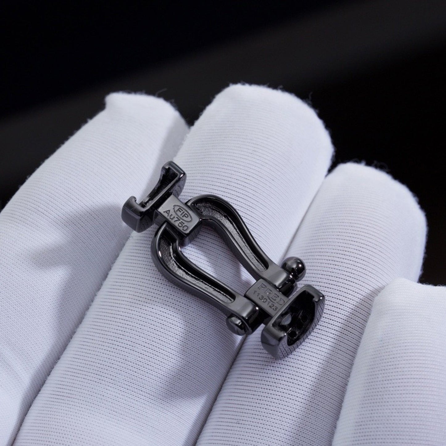 [Select]FORCE LARGE SERIES HORSESHOE BLACK SAMURAI BRACELET