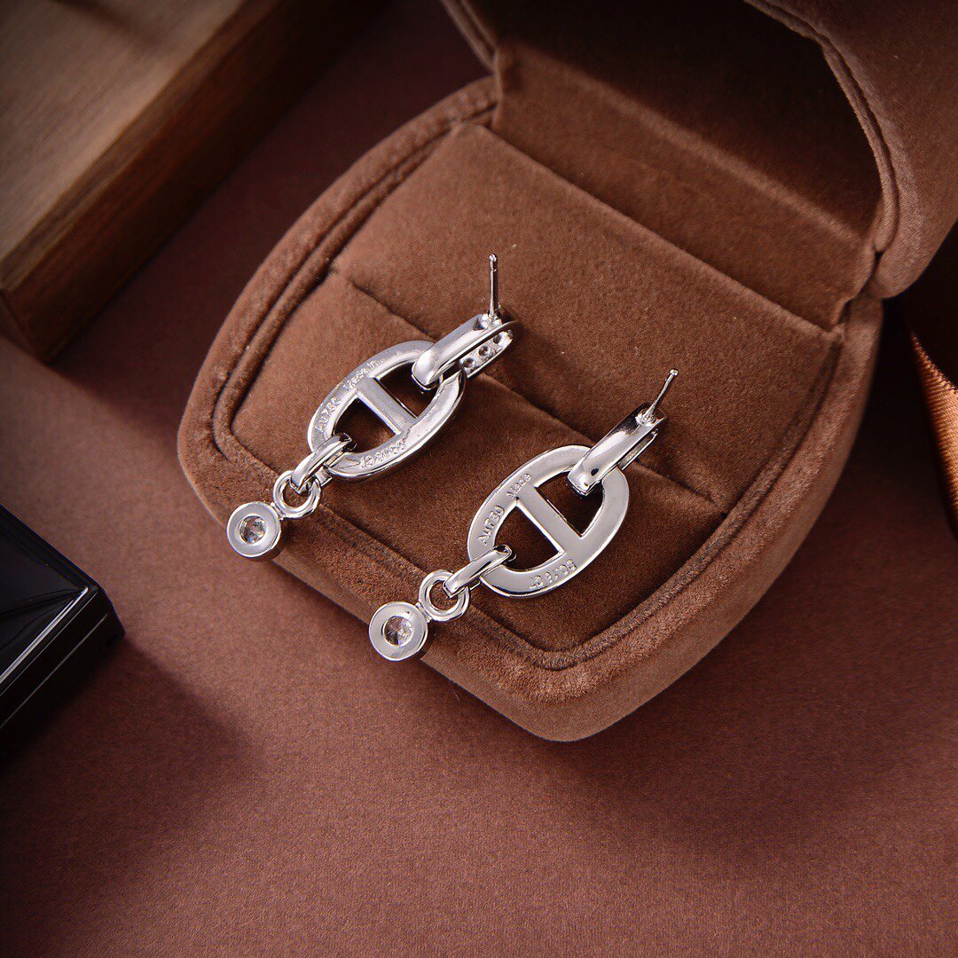[Select]HM CHAINE DIAMOND EARRINGS