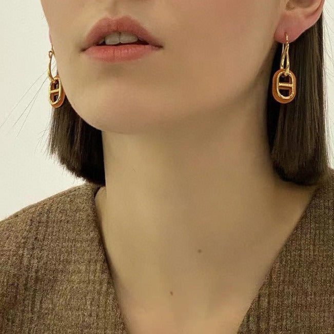 [Select]HM O'MAILLON GOLD EARRINGS