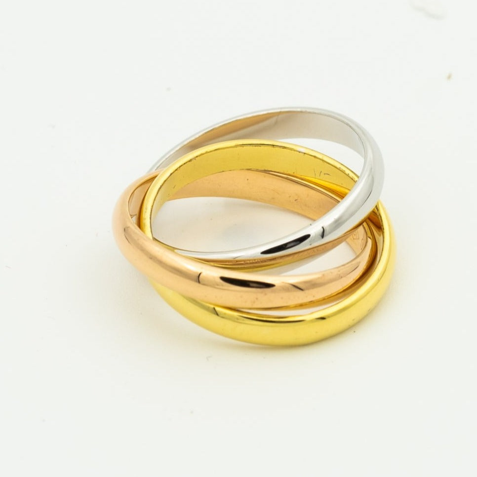 [Select Jewelry]TRINITY RING GOLD PINK GOLD SILVER