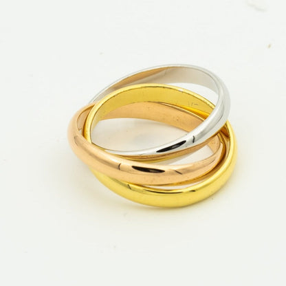 [Select Jewelry]TRINITY RING GOLD PINK GOLD SILVER