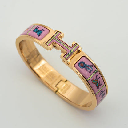 [Select]H PINK GOLD BRACELET PINK CERAMIC