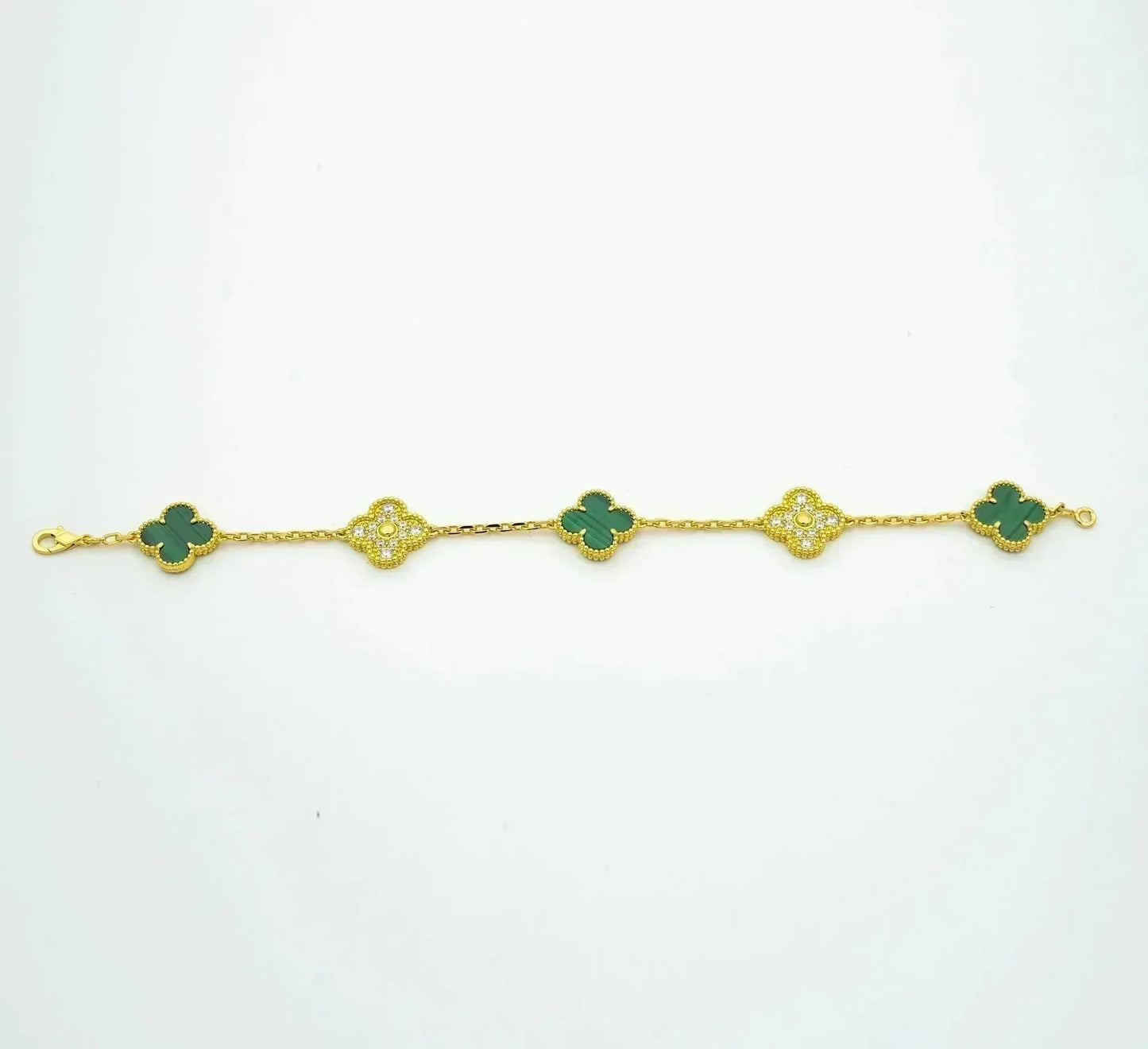 [Select] CLOVER 5 MOTIF MALACHITE BRACELET COLLECTION