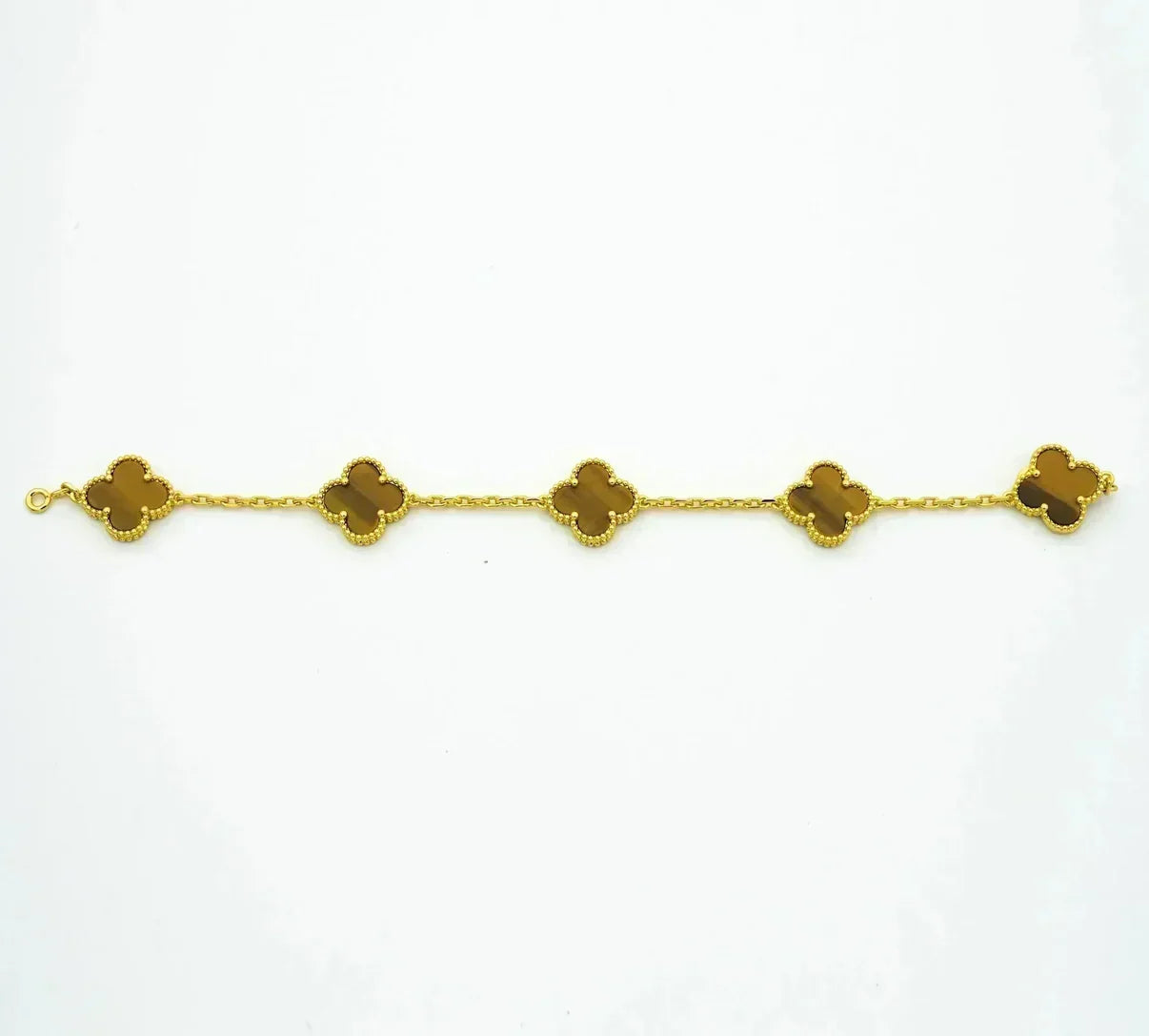 [Select] CLOVER 5 MOTIFS TIGER EYE BRACELET COLLECTION