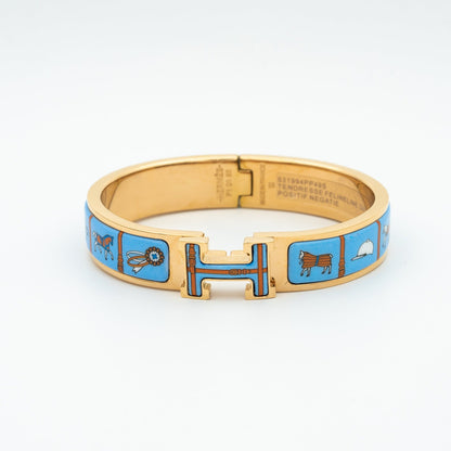 [Select]H PINK GOLD BRACELET BLUE CERAMIC
