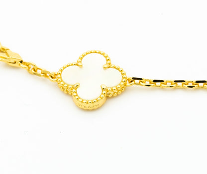 [Select]CLOVER BRACELET 5 MOTIFS ONYX MOP