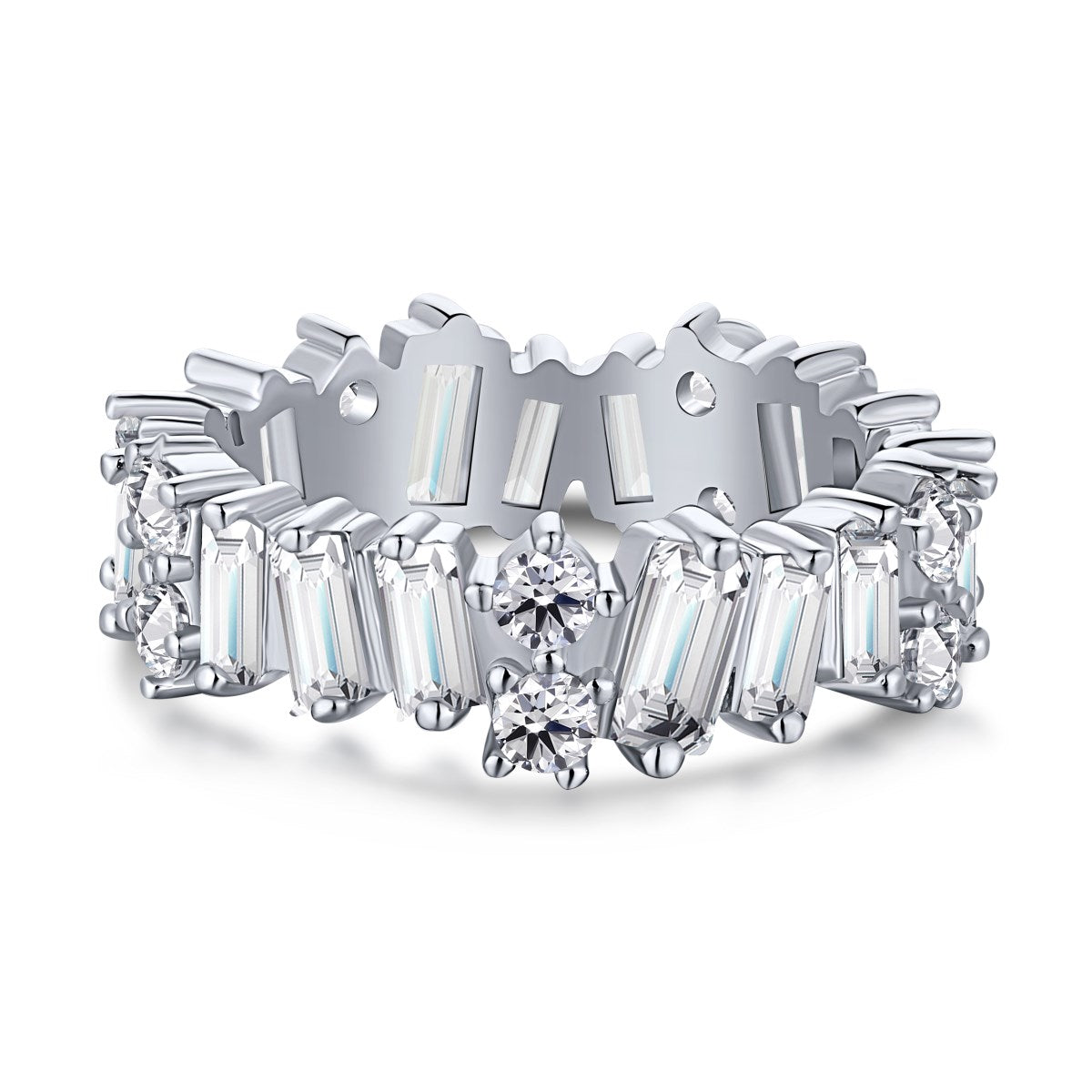 [select Jewelry]Delicate Multi Shape Tennis Ring