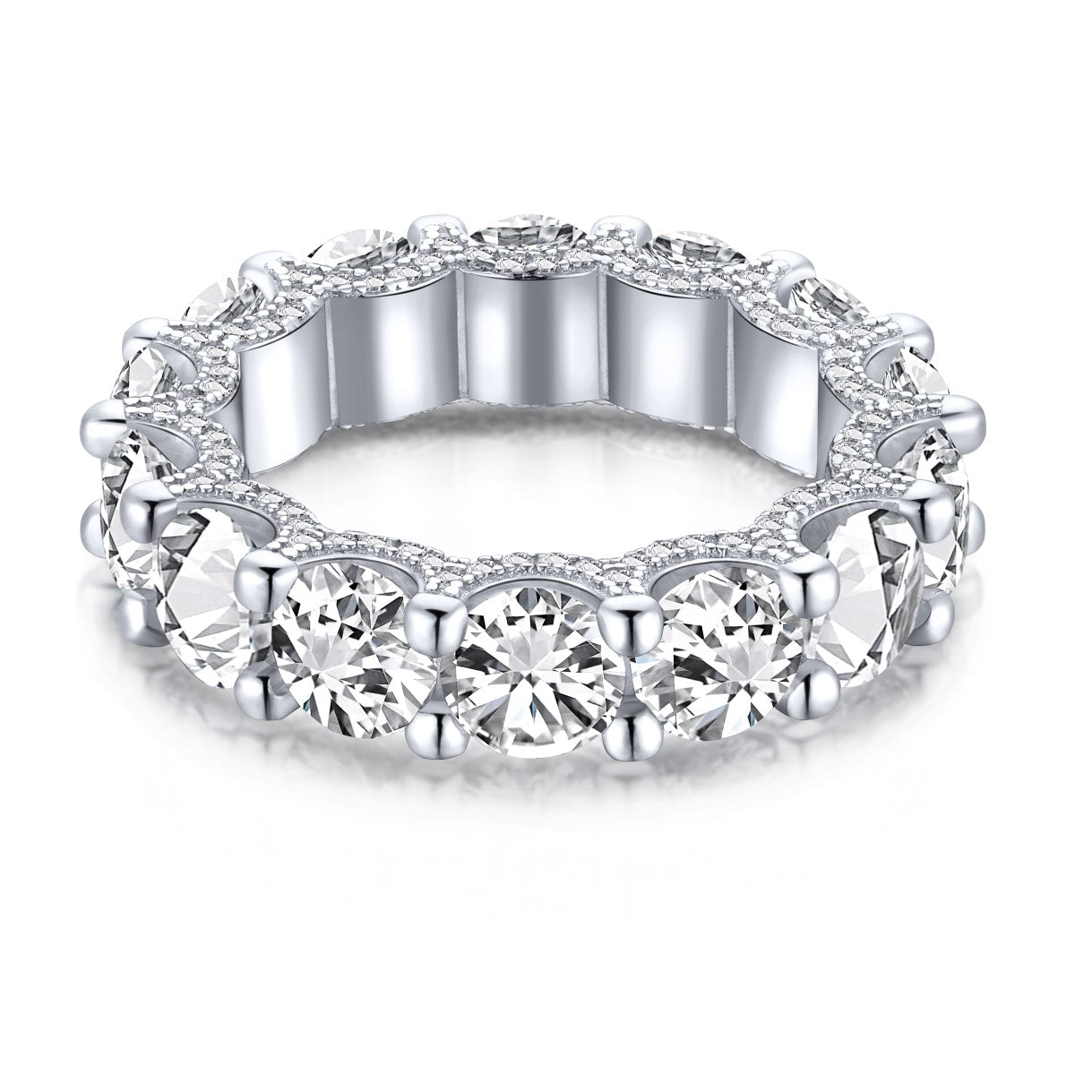 [select Jewelry]Gorgeous Round Cut Tennis Ring