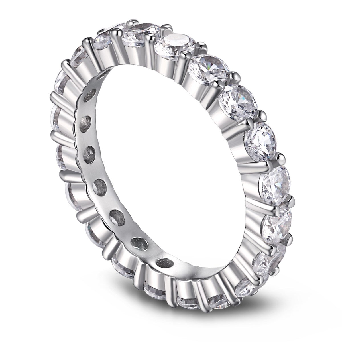 [select Jewelry]Sparkling Round Cut Tennis Ring