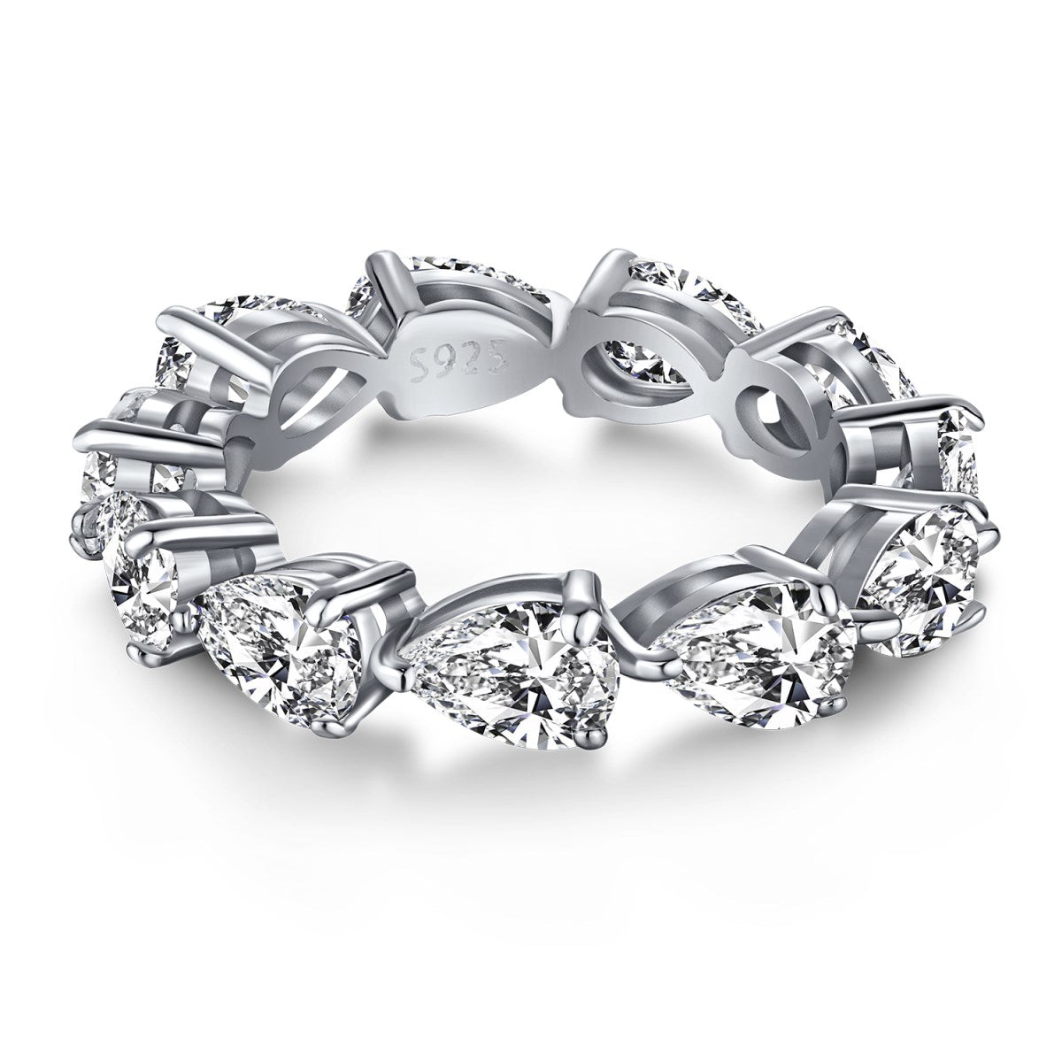 [select Jewelry]Exquisite Pear Cut Tennis Ring