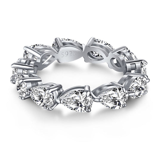 [select Jewelry]Exquisite Pear Cut Tennis Ring