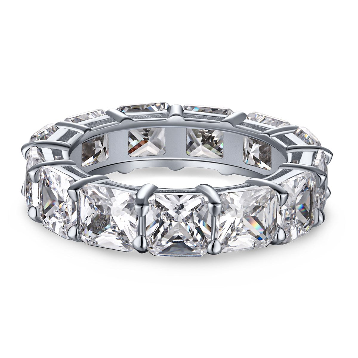 [select Jewelry]Elegant Princess Cut Tennis Ring