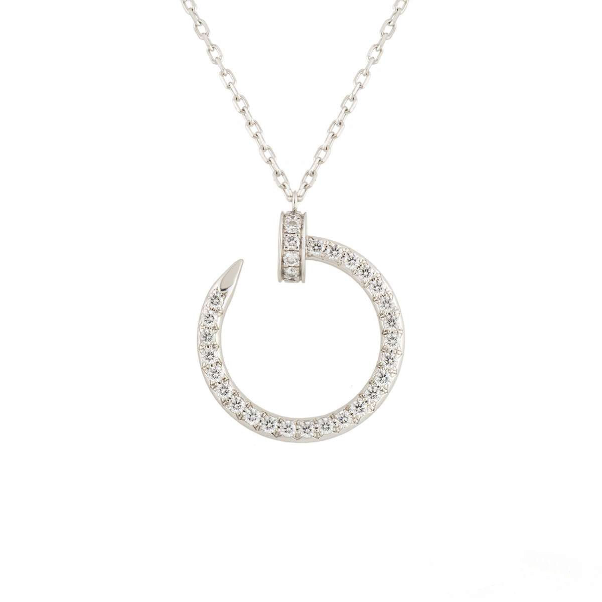 [Select]JUSTE NECKLACE SILVER DIAMONDS