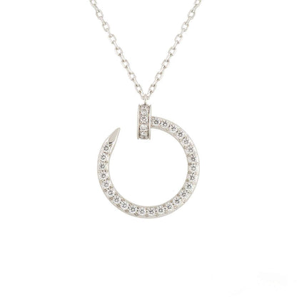 [Select]JUSTE NECKLACE SILVER DIAMONDS