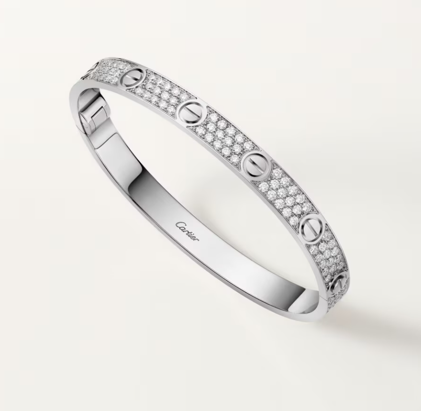 [Select]NEW-LOVE-6.1MM-Width Diamond-Studded Bracelet