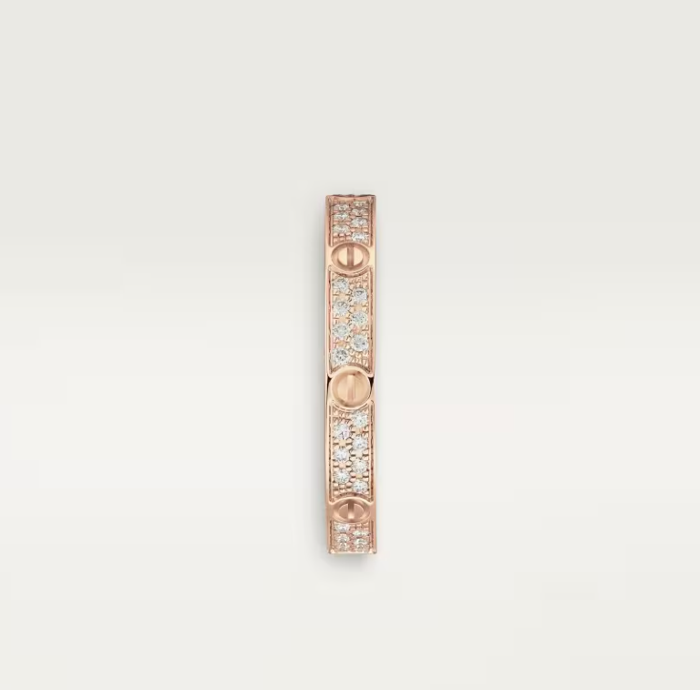 [Select]LOVE RING 2.6mm-wide full-diamond ring Select Gold