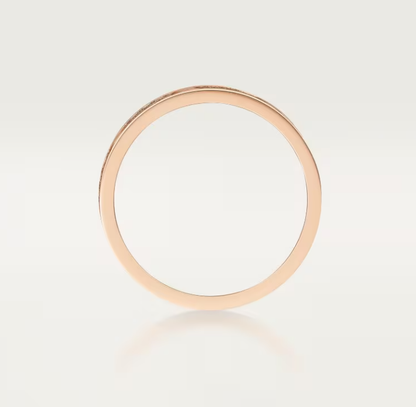 [Select]LOVE RING 4mm-wide full-diamond ring Select Gold