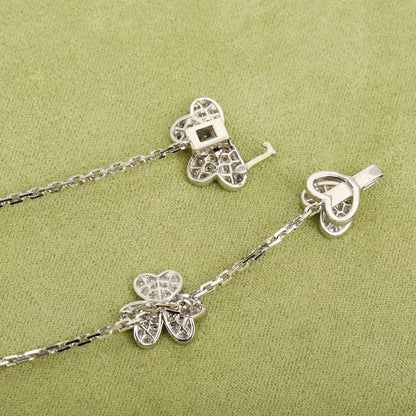[Select]FRIVOLE SILVER 9 FLOWERS NECKLACE