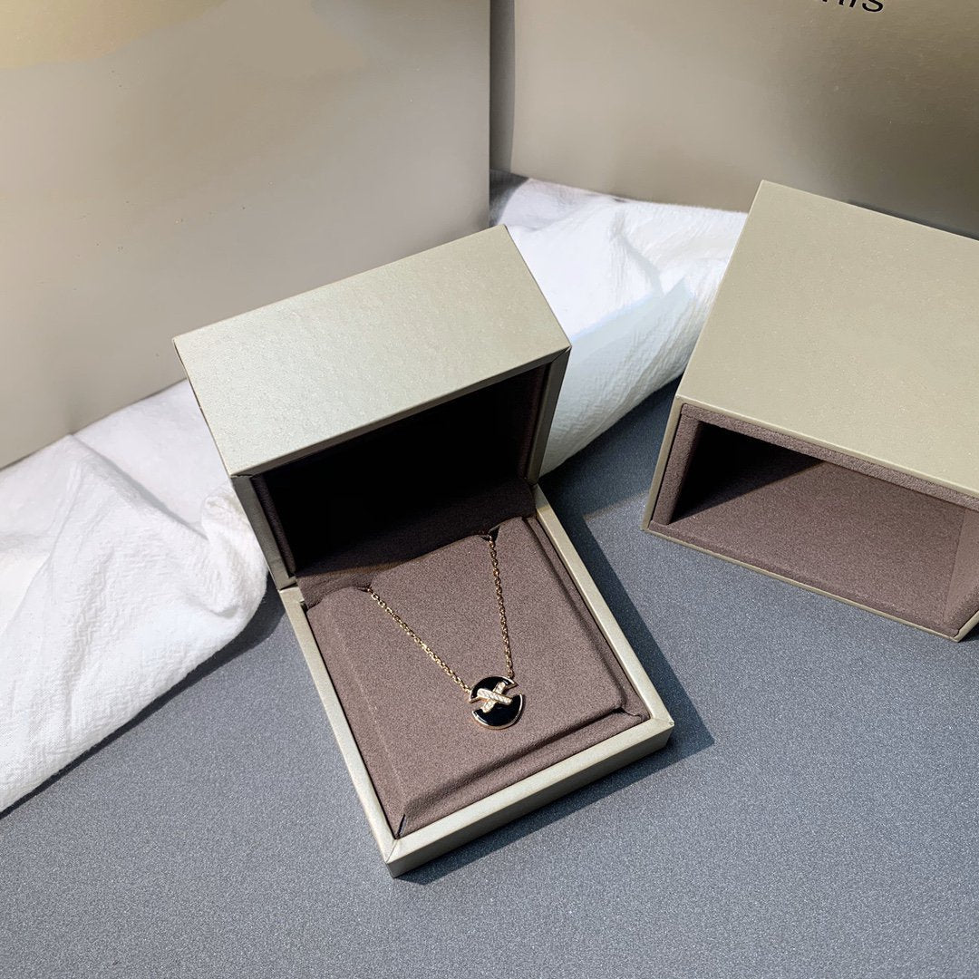 [Select]JEUX DE PINK GOLD DIAMOND NECKLACE