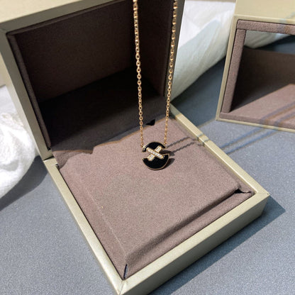[Select]JEUX DE PINK GOLD DIAMOND NECKLACE