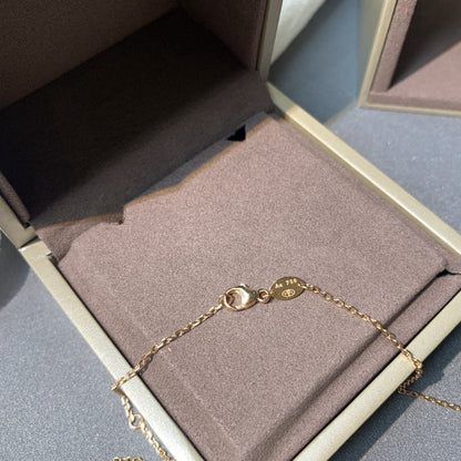 [Select]JEUX DE PINK GOLD DIAMOND NECKLACE