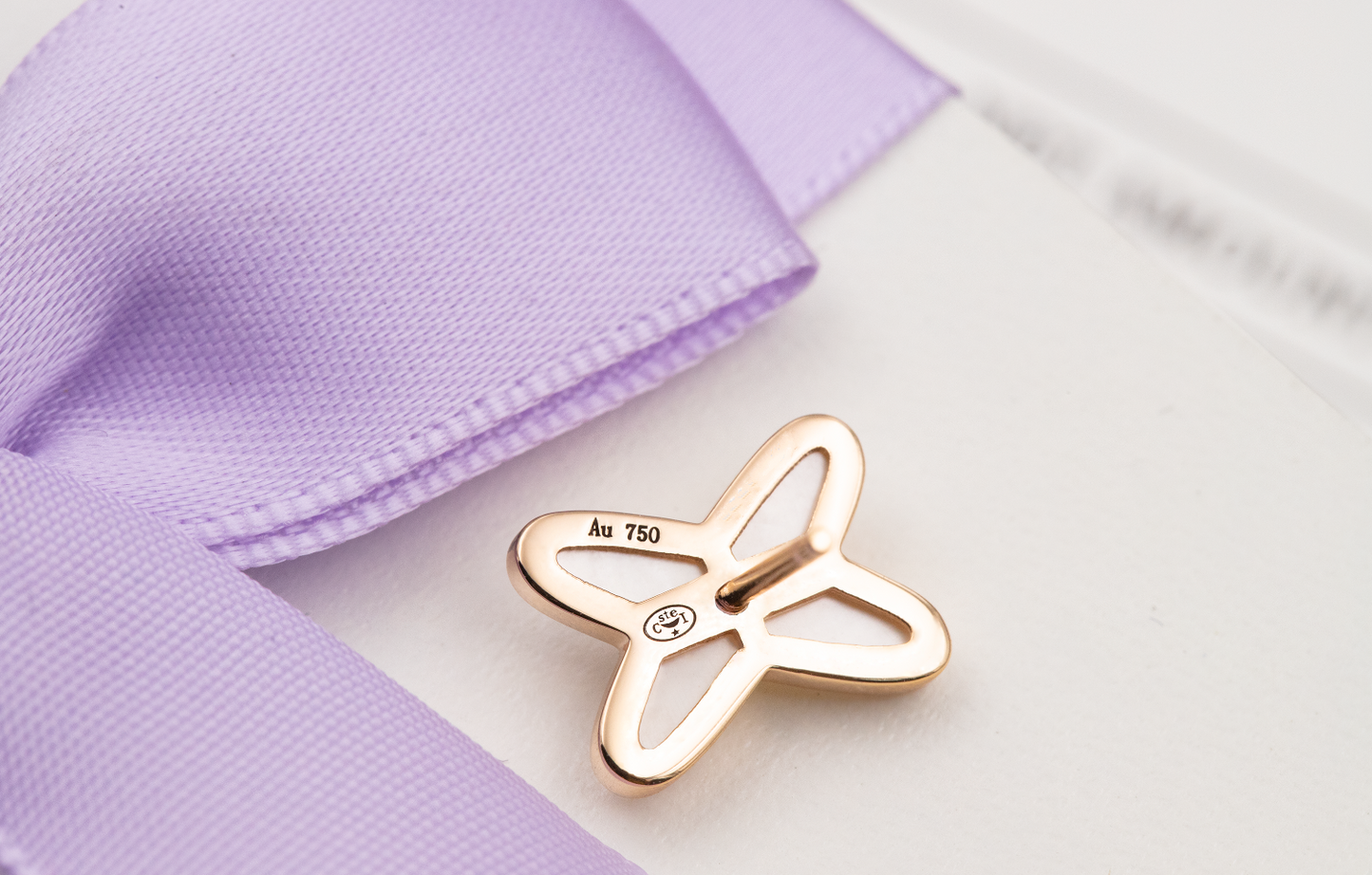 [Select]JEUX DE WHITE MOP PINK GOLD DIAMOND EARRINGS