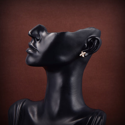 [Select]JEUX DE GOLD DIAMOND EARRINGS