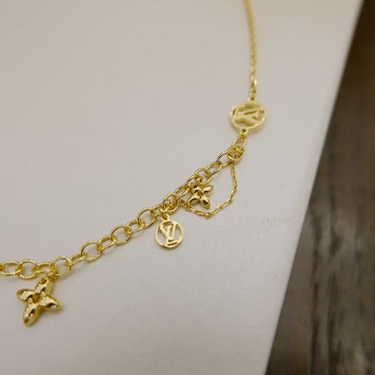 [Select]BLOOMING SUPPLE NECKLACE BRASS