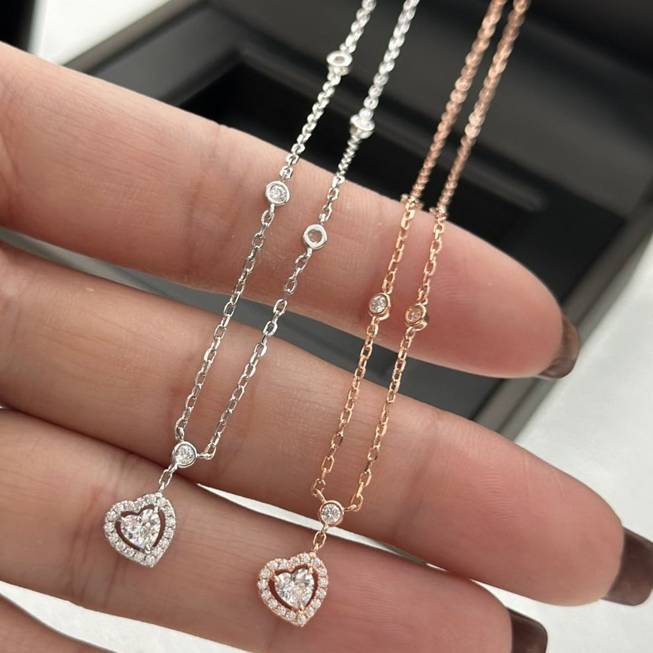 [Select]JOY HEART DIAMOND NECKLACE