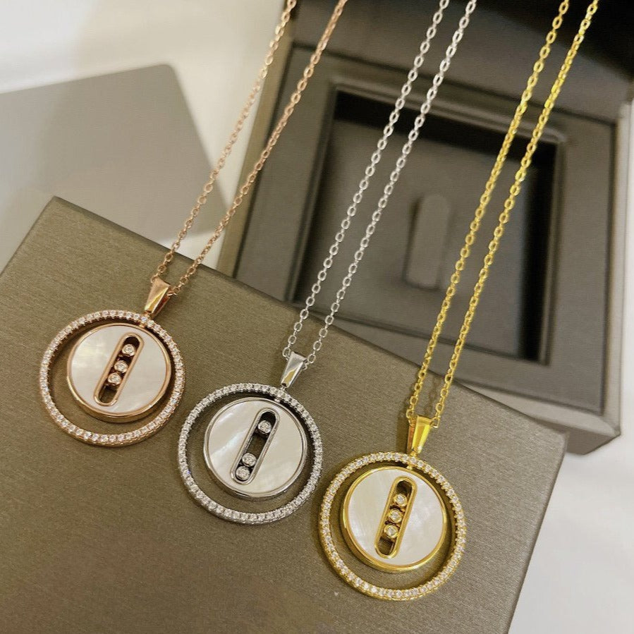[Select]Demo MOVE MM NACRE BLANCHE DIAMOND NECKLACE