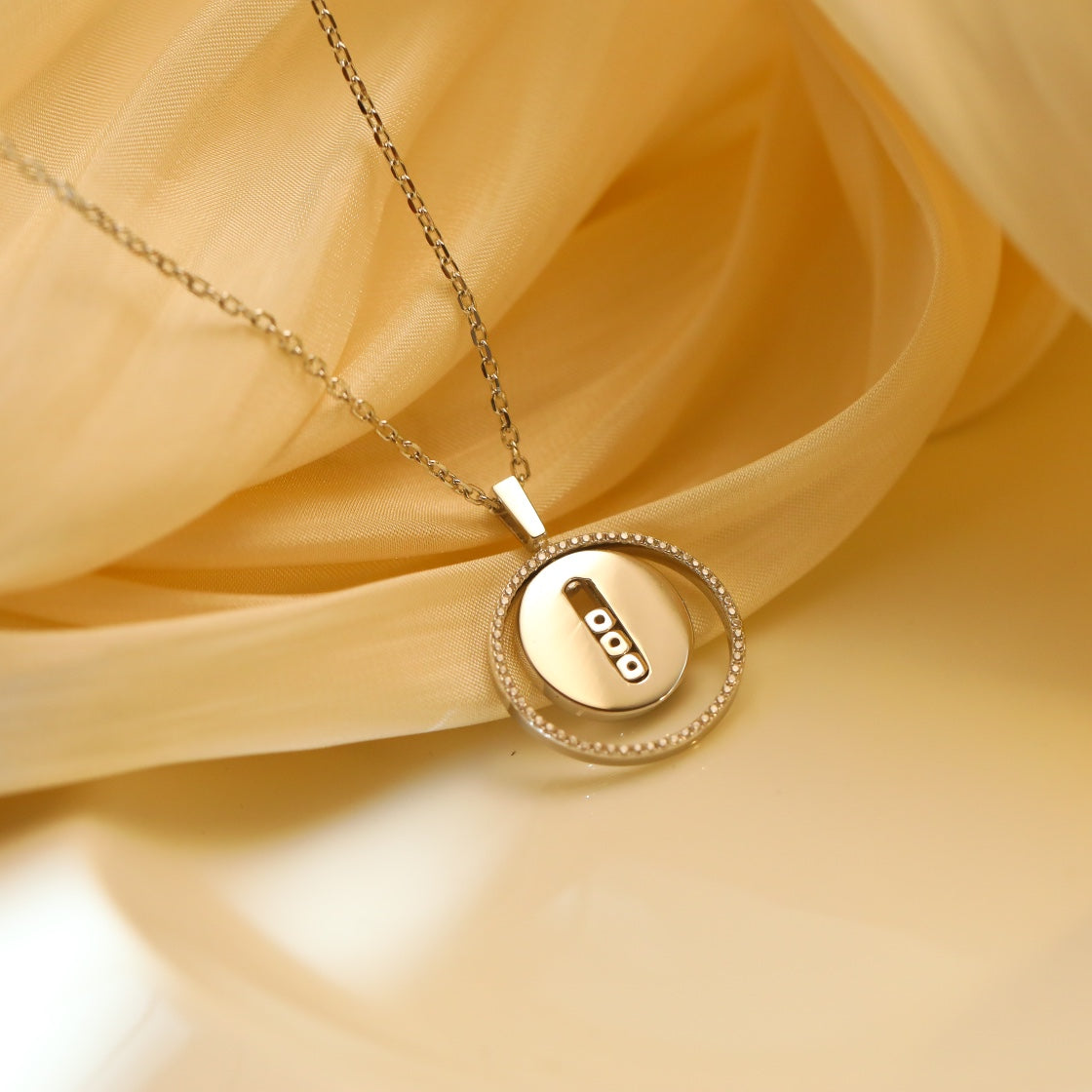 [Select]Demo MOVE MM SILVER DIAMOND NECKLACE