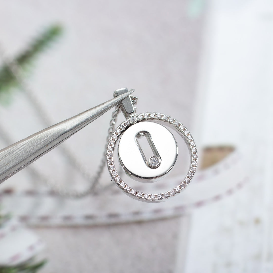 [Select]Demo MOVE PM NECKLACE SILVER DIAMOND