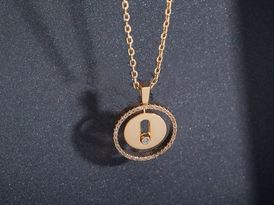 [Select]Demo MOVE PM NECKLACE PINK GOLD DIAMOND