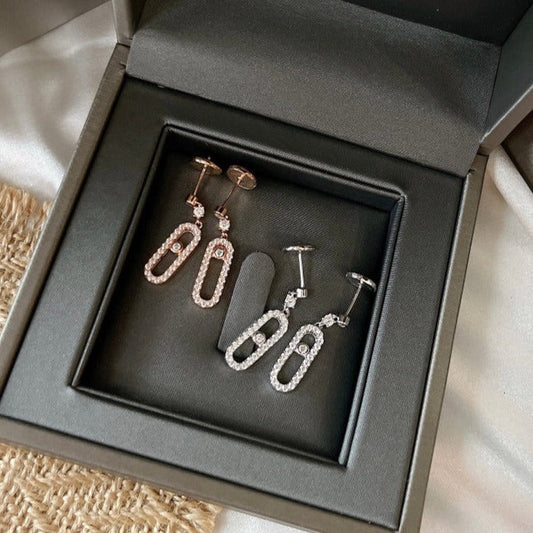 [Select]DORMEUSES MOVE UNO DIAMOND EARRINGS