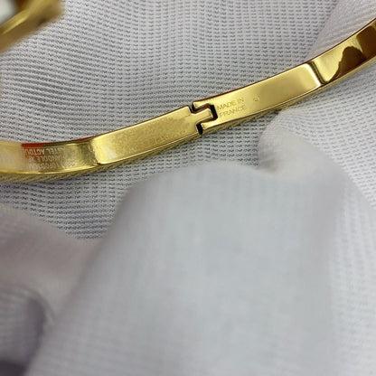 [Select]CLASSIC HM CLIC WHITE 8MM ENAMEL BRACELET