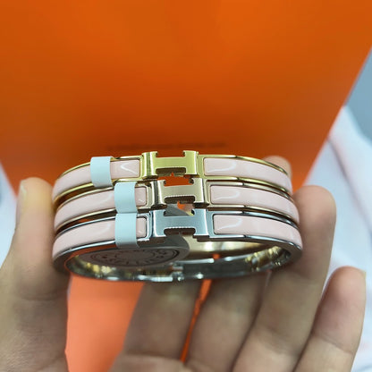[Select]CLASSIC HM CLIC  PINK 8MM ENAMEL BRACELET