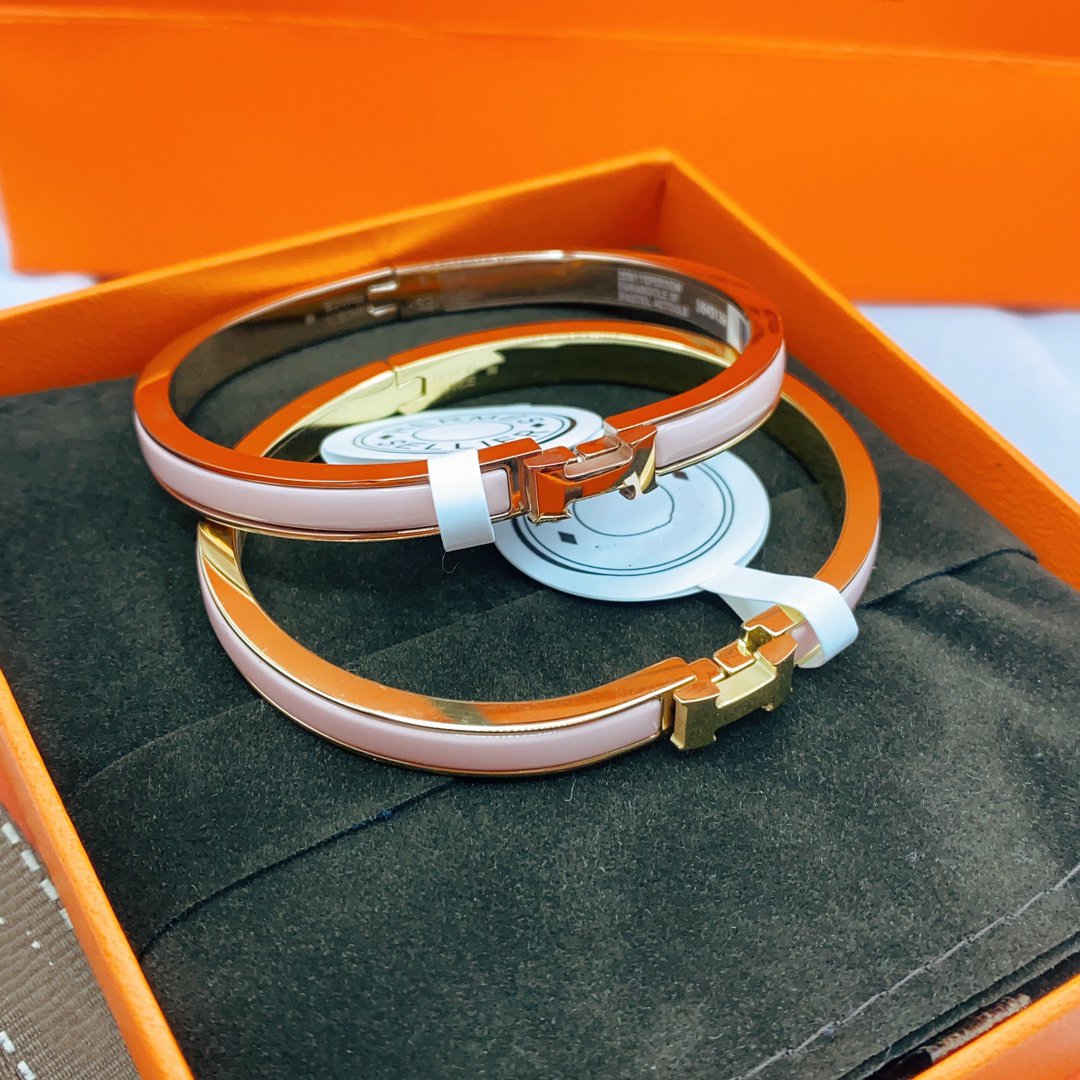 [Select]CLASSIC HM CLIC  PINK 8MM ENAMEL BRACELET