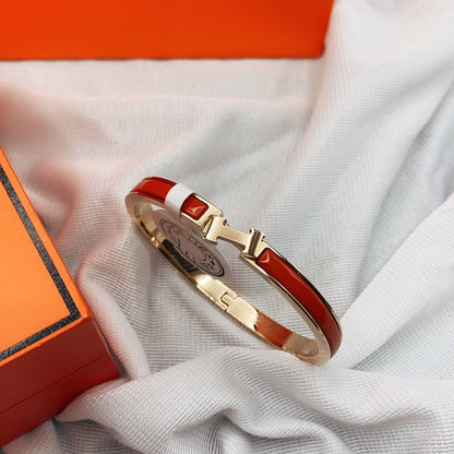 [Select]CLASSIC HM CLIC RED 8MM ENAMEL BRACELET
