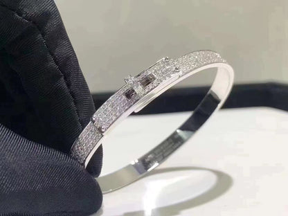 [Select]HM KELLY BRACELET IN SILVER AND FULL PAVE DIAMOND