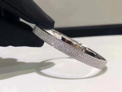 [Select]HM KELLY BRACELET IN SILVER AND FULL PAVE DIAMOND