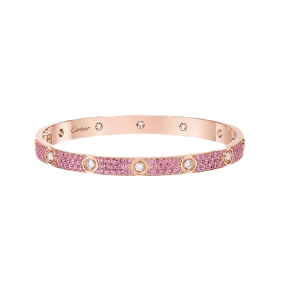 [Select]2026 PAVE GEMSTONE LOVE BRACELET 6.1MM 10 DIAMONDS