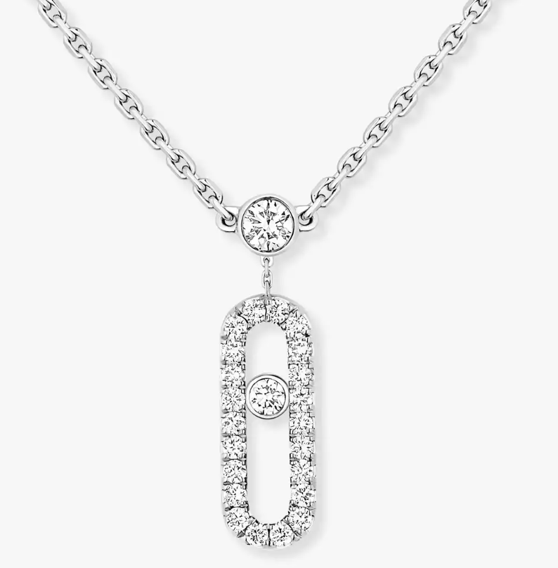 [Select]MS Double-Circle Full-Diamond Necklace