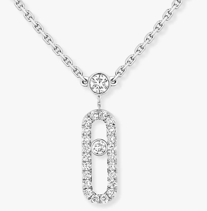 [Select]MS Double-Circle Full-Diamond Necklace