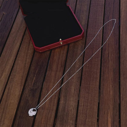 [Select]AMULETTE SILVER FULL DIAMOND NECKLACE