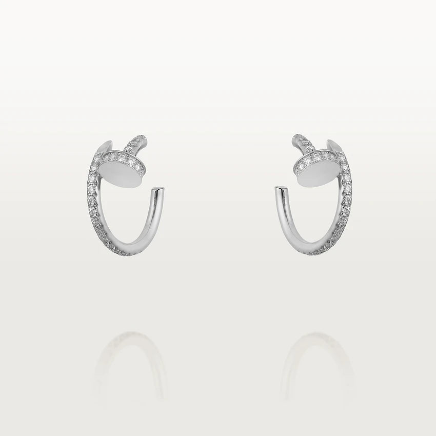 [Select]JUSTE EARRINGS 12.75MM SILVER DIAMOND