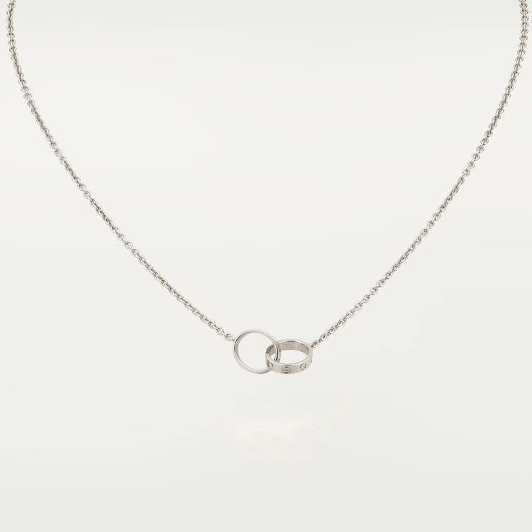 [Select]LOVE NECKLACE PINK GOLD AND SILVER