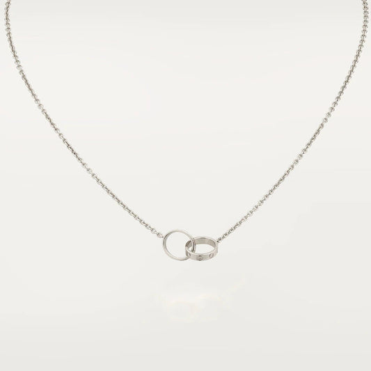 [Select]LOVE NECKLACE PINK GOLD AND SILVER
