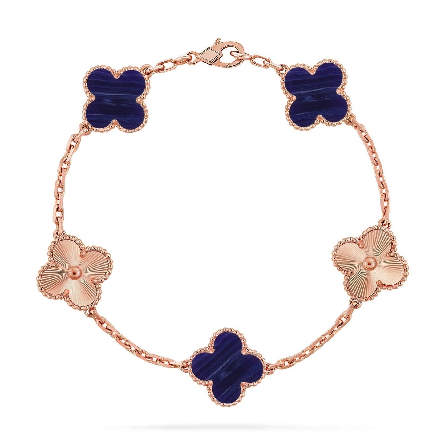 [Select]CLOVER 5 MOTIF PURPLE STRIPES BRACELET COLLECTION