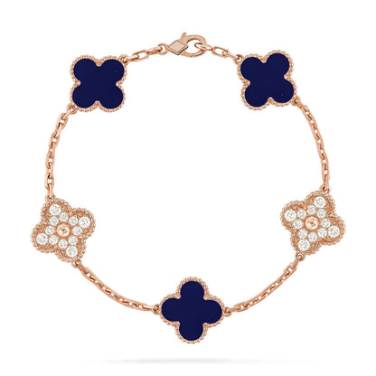 [Select]CLOVER 5 MOTIF LAPIS LAZULI BRACELET COLLECTION